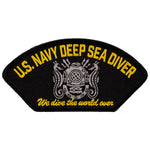 US Navy Deep Sea Diver Embroidered Patch 5 ¼" x 2 5/8"