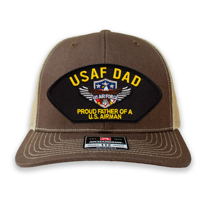Air Force Dad - Proud Father of a US Airman Ball Cap or Trucker Hat