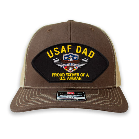 Air Force Dad - Proud Father of a US Airman Ball Cap or Trucker Hat