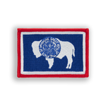 Wyoming State Flag Tactical Military Patch - velcro patch