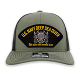 US Navy Deep Sea Diver Ball Cap - Multiple Colors Available