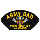 Army Dad - Proud Father of a US Soldier Embroidered  Military Support Patch
