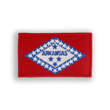 Arkansas State Flag Tactical Military Patch - velcro patch