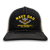 Navy Dad - Proud Father of a US Sailor Hat - Multiple Colors Available