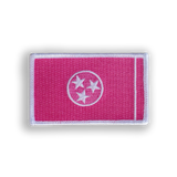 Pink Tennessee State Flag Tactical Military Patch - Iron-on, velcro, peel & stick