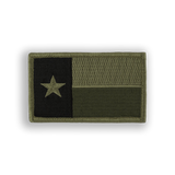 OD Green Camo Texas State Flag Tactical Military Patch - velcro patch