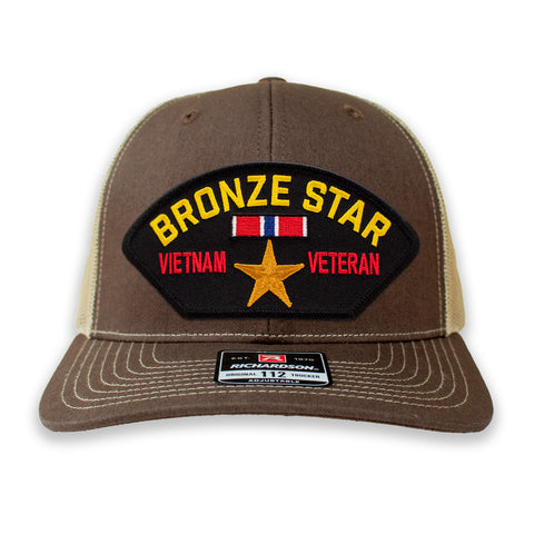 Vietnam Veteran - Bronze Star Hat - Multiple Colors Available