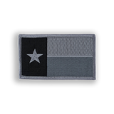 Silver Subdued Texas State Flag Tactical Military Patch - velcro patch