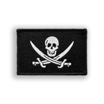 Calico Jack Pirate Flag Tactical Military Patch - Iron-on, velcro, peel & stick
