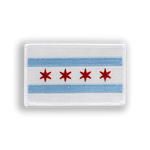 Chicago Flag Tactical Military Patch - Iron-on, velcro, peel & stick