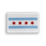 Chicago Flag Tactical Military Patch - Iron-on, velcro, peel & stick