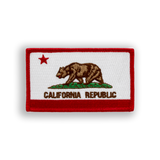 California State Flag Tactical Military Patch - Iron-on, velcro, peel & stick