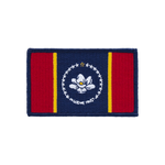 Mississippi  State Flag Tactical Military Patch - Iron-on, velcro, peel & stick