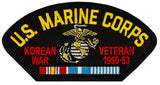 US Marine Corps Korean War Veteran Embroidered Patch 5 3/16" x 2 5/8"