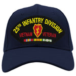 25th Infantry Division -Vietnam Veteran Hat - Multiple Colors Available