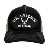 US Air Force Veteran Hat - Multiple Colors Available