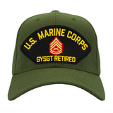 US Marine Corps Gunnery Sergeant Retired Hat - Multiple Colors Available