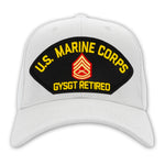 US Marine Corps Gunnery Sergeant Retired Hat - Multiple Colors Available