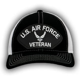 US Air Force Veteran Hat - Multiple Colors Available