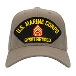 US Marine Corps Gunnery Sergeant Retired Hat - Multiple Colors Available