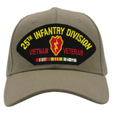 25th Infantry Division -Vietnam Veteran Hat - Multiple Colors Available