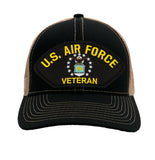 US Air Force Veteran Hat - Multiple Colors Available