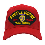 Purple Heart - Iraqi Freedom Veteran Hat - Multiple Colors Available