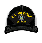 US Air Force Veteran Hat - Multiple Colors Available